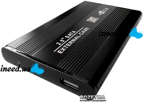 Внешний карман Grand-X U25 для 2,5" USB 2.0 SATA HDD диска External Case для жесткого диска