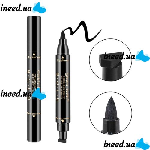 Водостойкая двусторонняя подводка для глаз B.O.L.D Snail Girl Eyeliner 221A/221B штамп для стрелки Handaiyan BOLD