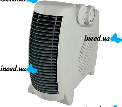 Напольный электрический тепловентилятор дуйка Domotec MS-5903 2000W, Переносной настольный обогреватель 2 в 1 с терморегулятором Домотек MS5903 Белый