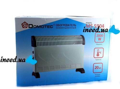 Напольный электрический конвектор Domotec MS-5904 2000W конвекторный обогреватель