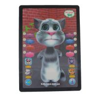 Детский планшет говорящий 3D Кот Том Talking Tom DB 6883 A 2, интерактивная 3D игрушка говорящий кот том
