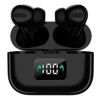 Беспроводные наушники TWS AirPro i58 Bluetooth V5.0 в кейсе, Вакуумные USB наушники-гарнитура с шумоподавлением и микрофоном блютуз с кейсом Черные