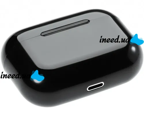 Беспроводные наушники TWS AirPro i58 Bluetooth V5.0 в кейсе, Вакуумные USB наушники-гарнитура с шумоподавлением и микрофоном блютуз с кейсом Черные