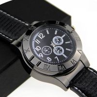 Наручные мужские часы с зажигалкой Huayue Watch Lighter Quartz XL-161 кварцевые с USB зарядкой и спиральной электрозажигалкой, прикуривателем