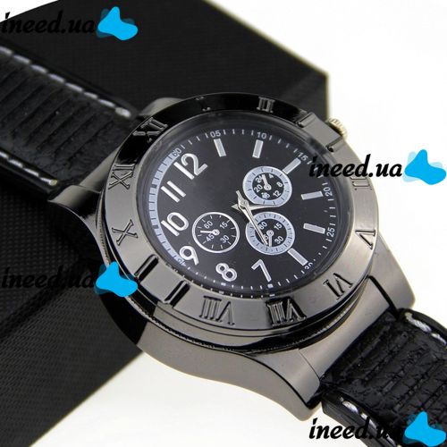 Наручные мужские часы с зажигалкой Huayue Watch Lighter Quartz XL-161 кварцевые с USB зарядкой и спиральной электрозажигалкой, прикуривателем