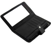Женский кошелек клатч Baellerry Miracle JC224 Black с отделением для телефона на кнопке, Женское портмоне на 17 отделений для купюр и монет Черный