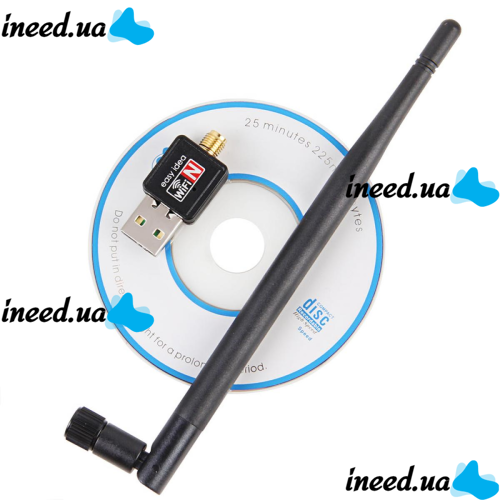 USB Wifi Adapter with Antenna for PC Computer Pix-Link 5db 150M 802.11n