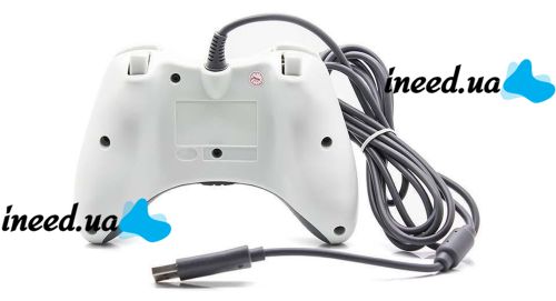 Проводной USB Джойстик для ПК USB-360 White под видом Xbox 360 вибро Белый
