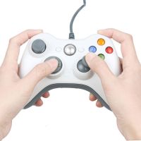 Проводной USB Джойстик для ПК USB-360 White под видом Xbox 360 вибро Белый