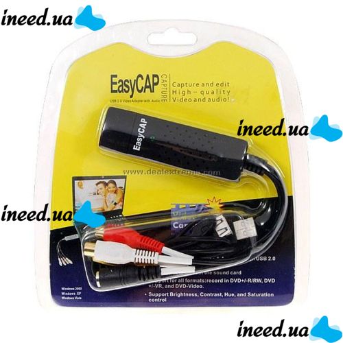 USB карта видеозахвата EasyCap адаптер оцифровка Easy Cap изи кап