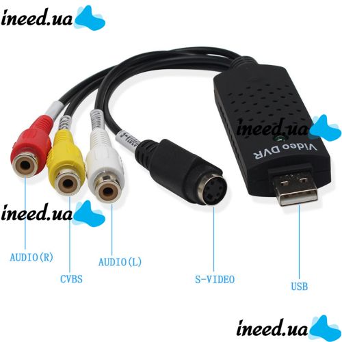 USB карта видеозахвата EasyCap адаптер оцифровка Easy Cap изи кап