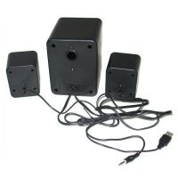 USB колонки для ПК компьютерные колонки FT-202 Mini 2.1 Black