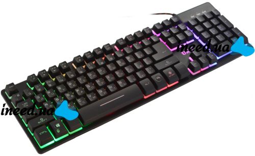 USB проводная компьютерная клавиатура UKC ZYG-800 с подсветкой