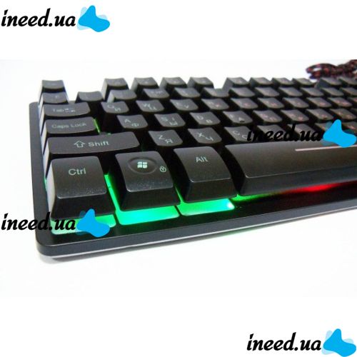 USB проводная компьютерная клавиатура UKC ZYG-800 с подсветкой