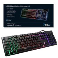 USB проводная компьютерная клавиатура UKC ZYG-800 с подсветкой