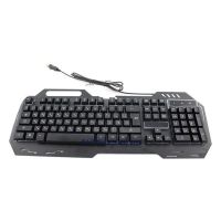 USB проводная компьютерная клавиатура Kronos KW-900 с подсветкой Black