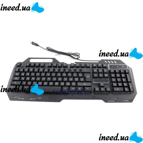 USB проводная компьютерная клавиатура Kronos KW-900 с подсветкой Black