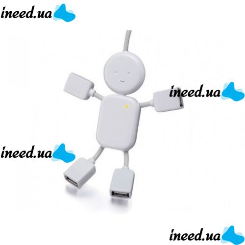 USB хаб Человечек Hi-Speed на 4 порта разветвитель