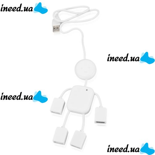 USB хаб Человечек Hi-Speed на 4 порта разветвитель