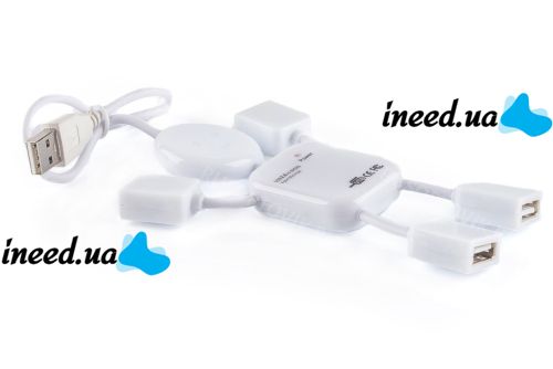 USB хаб Человечек Hi-Speed на 4 порта разветвитель