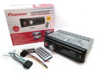 Универсальная автомагнитола ISO Pioneer 1093 со съемной панелью плеер с USB и SD, Автомобильная магнитола проигрыватель с пультом управления в машину