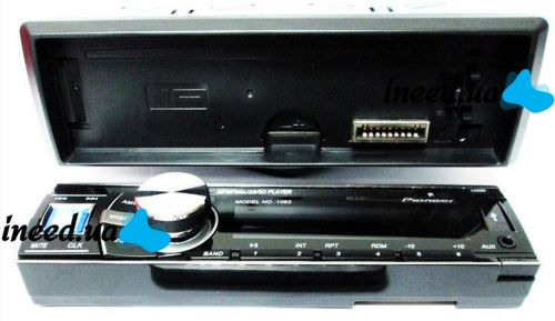 Универсальная автомагнитола ISO Pioneer 1093 со съемной панелью плеер с USB и SD, Автомобильная магнитола проигрыватель с пультом управления в машину