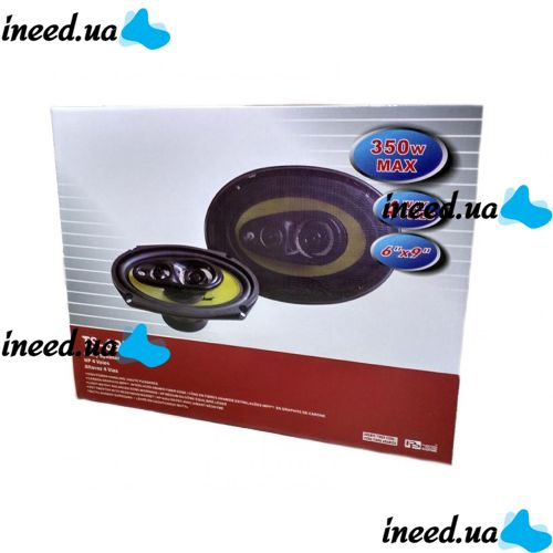 Автомобильная акустика Pioneer TS-6973E 350W автомобильные колонки 6"x9", 16x24 см