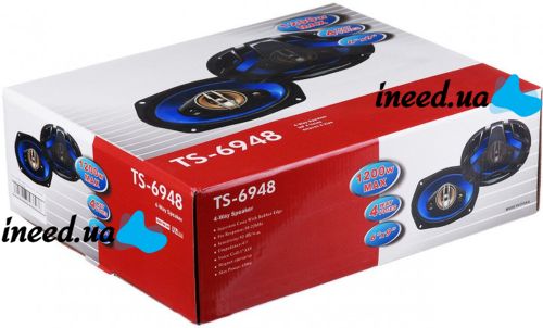 Автомобильная акустика Pioneer TS-6948 1200W автомобильные колонки 6"x9", 16x24 см