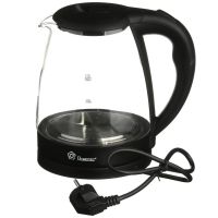 Стеклянный электрочайник Domotec MS-8210 Black 2200W 2.2 л, чайник электрический с цветной RGB подсветкой.