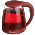 Скляний електрочайник Domotec MS-8213 Red 2200W 2.2 л, чайник електричний з кольоровою rgb підсвіткою