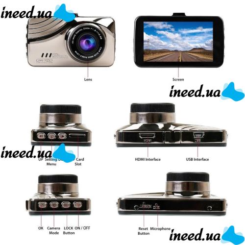 Автомобильный видеорегистратор в металическом корпусе E car E Cam E10 2048p металический регистратор с HDMI вы