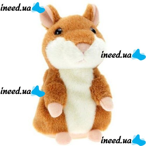 Interactive toy talking hamster Woody O'TIME WT0502 Brown, repeats the words brown