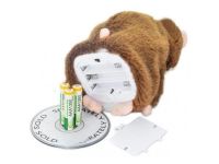 Интерактивная игрушка говорящий хомяк Woody O'Time WT0502 Grey, повторяет слова, хомячок повторюшка серый
