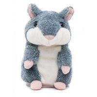 Интерактивная игрушка говорящий хомяк Woody O'Time WT0502 Grey, повторяет слова, хомячок повторюшка серый