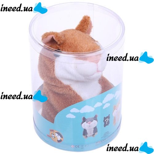Interactive Toy Talking Hamster Woody O'time WT0502 Pink, repeats words, Hamster repeat pink