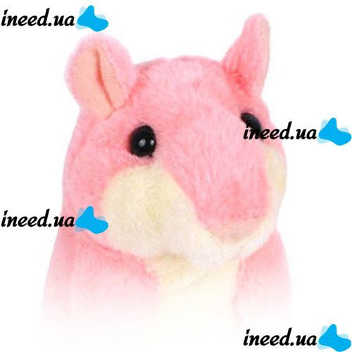 Interactive Toy Talking Hamster Woody O'time WT0502 Pink, repeats words, Hamster repeat pink