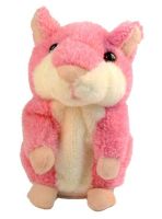 Interactive Toy Talking Hamster Woody O'time WT0502 Pink, repeats words, Hamster repeat pink