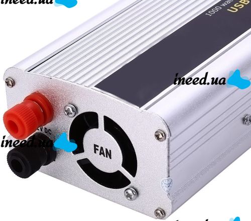 Автомобильный инвертор 12V-220V 1000W преобразователь напряжения, 12В 220В 1000Вт