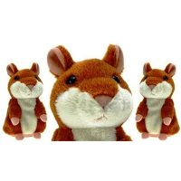 Interactive toy talking hamster Woody O'TIME WT0502 Dark Brown, repeats the words dark Brown