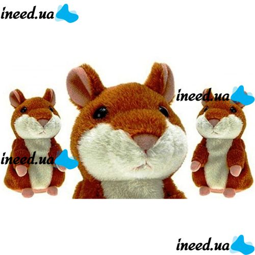 Interactive toy talking hamster Woody O'TIME WT0502 Dark Brown, repeats the words dark Brown