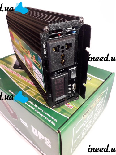 Автомобильный преобразователь напряжения Wimpex 12V-220V 3200W инвертор c зарядным от сети 220 8A