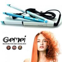 Утюжок выпрямитель плойка для укладки волос гофре 3 в 1 Gemei GM-2921