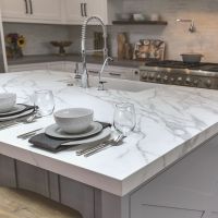 Self-adhesive Kitchen film 3m x 60cm Supretto WM-360 white marble, waterproof, vinyl for kitchen surfaces, walls, stoves, furniture