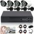 Комплект відеоспостереження відеореєстратор UKC DVR KIT CAD D001 2MP \ 4ch 4-канальний, набір вуличних 4 камер для зовнішнього спостереження 7004