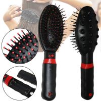Electric Massage Comb Massage Hair Brush RM-709 for straightening hair, Vibrating Massager Comb for any type of hair Black