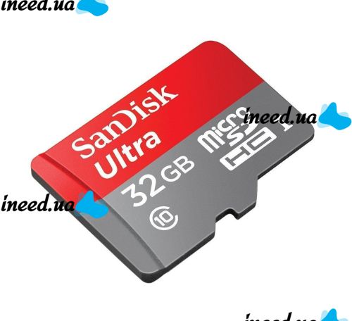 Карта памяти microSD SanDisk Ultra 32GB class 10 c переходником SDHC адаптер SDXC