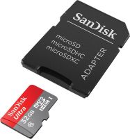Карта памяти microSD SanDisk Ultra 32GB class 10 c переходником SDHC адаптер SDXC