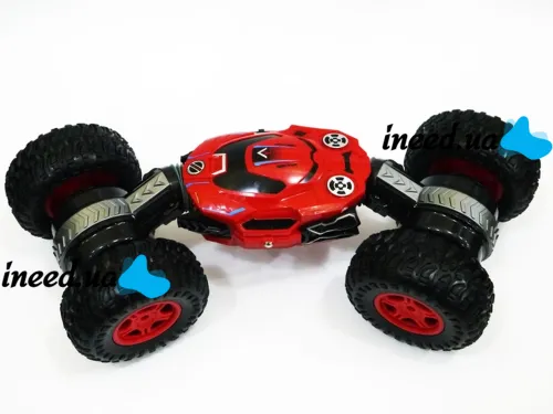Трюкова машинка перевертиш Dance Monster RQ-2028 Red на радіокеруванні, всюдихід трансформер на пульті управління, Червона