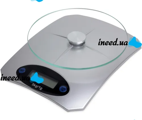 Кухонные электронные весы Domotec MS-KE5 от 1г до 5 кг Air Glass стеклянные до 5кг Домотек с LCD-дисплеем и автоматическим выключением Серые