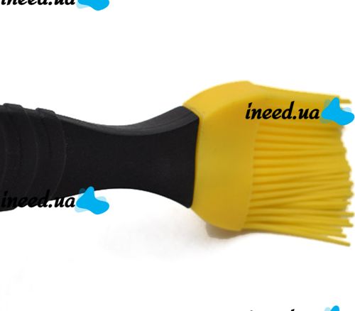 Набор кондитерских силиконовых кистей Better Brush из 3 штук с пластиковой ручкой для смазывания еды, выпечки, кулинарные кисточки для кухни Желтые